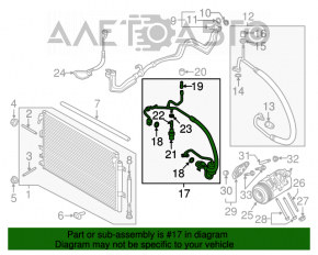 Bobina de aer condiționat condensator-compresor Ford Edge 15-18 2.0T