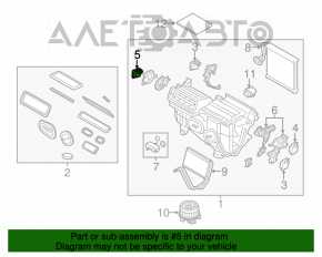 Actuator motor pentru unitatea de control a încălzirii Ford Fusion mk5 13-20