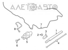 Trapezul de curățare cu motor spate Ford Edge 15-