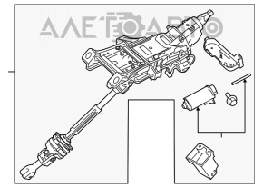 Рулевая колонка Ford Edge 15-18 с карданчиком