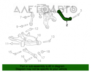 Maneta superioară din spate dreapta Ford Edge 15- FWD