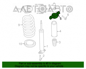 Опора амортизатора задняя левая Lincoln MKX 16-