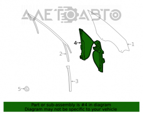 Geam electric cu motor, fata stanga, Ford Escape MK3 13-19, 2 pini.