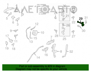 Limitatorul ușii din față stânga Ford Escape MK3 13-