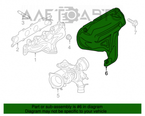 Protecția colectorului Ford Fusion mk5 13-20 1.6T