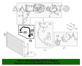 Compresorul de aer condiționat al încălzitorului Ford Escape MK3 13-19 1.6T