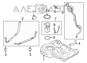 Pompa de combustibil pentru Lincoln MKC 15- 2.0T cu un conector rupt.