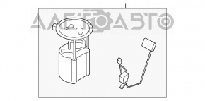 Pompa de combustibil pentru Lincoln MKC 15- 2.0T cu un conector rupt.