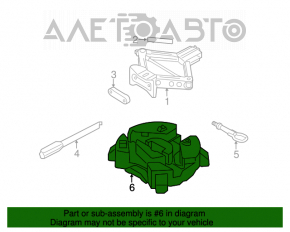 Spuma de polistiren sub instrumentul Ford Escape MK3 13- este zdrobită.