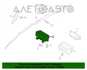 Подушка безопасности airbag пассажирская в торпеде Ford Escape MK3 13-14 дорест