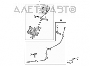 Шифтер КПП Ford Escape MK3 13-19 1.6T 2.0T