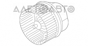 Motor ventilator incalzire Ford Focus mk3 11-18 nou original OEM