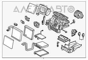 Arzătorul asamblat Ford Escape MK3 13-16 pre-restilizare, cu două zone