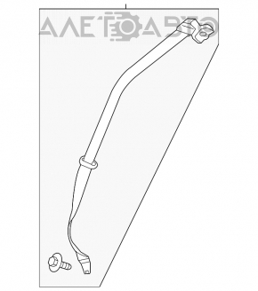 Centura de siguranță din spate dreapta pentru Ford Escape MK3 13-19 gri.