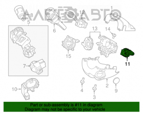 Comutatorul de sub volan din dreapta Ford Escape MK3 13- tip 1.