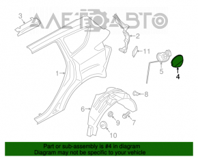 Capacul rezervorului de combustibil Ford Escape MK3 13-