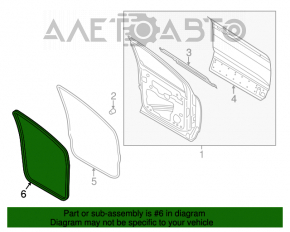 Уплотнитель дверного проема передний правый Ford Escape MK3 13-