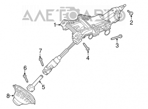 Рулевой карданчик Ford Escape MK3 13-