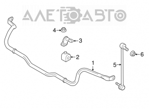 Stabilizatorul frontal Ford Escape MK3 13- 25mm