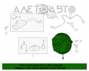 Вакуумный усилитель Ford Escape MK3 13- без start stop