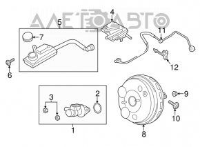 Бачок тормозной жидкости Ford Escape MK3 13-19 с крышкой