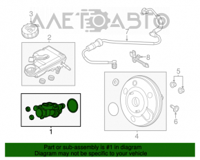 Cilindrul principal de frână Ford Escape MK3 13-19 fără rezervor