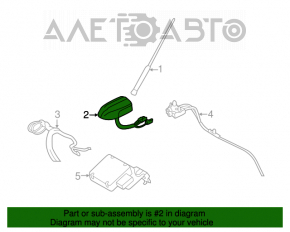 Mufă antenă Ford Escape MK3 13-18 fără radio prin satelit