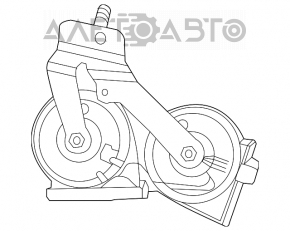 Semnalele asamblate 2 bucăți Ford Escape MK3 13-16 pre-restilizare