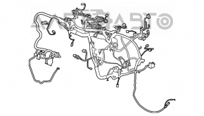 Проводка подкапотная с блоком предохранителей Ford Escape MK3 13-19 2.5