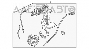 Broască de la ușa din spate stânga a unui Ford Focus mk3 11-18