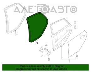 Garnitură ușă spate stânga Ford Focus mk3 11-18