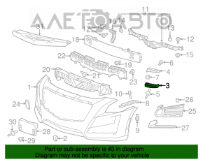 Suportul de bara fata stanga interior Cadillac CTS 14-