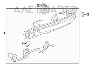 Lampa de mers înapoi pentru Cadillac CTS 14-