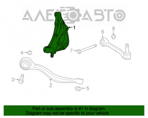 Capacul frontal stânga Cadillac CTS 14- AWD