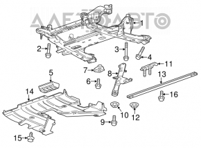 Подрамник передний Cadillac CTS 14- AWD