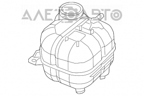 Capacul rezervorului de expansiune al sistemului de răcire Chevrolet Malibu 16- nou OEM original