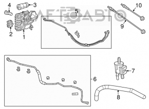 Канистра с углем абсорбер Dodge Dart 13-16 2.0 2.4 в сборе