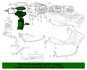 Топливный насос бензонасос Jeep Cherokee KL 14- 2.4 FWD сломано крепление