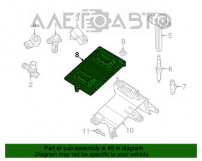 Blocul ECU al motorului Chrysler 200 15-17 2.4