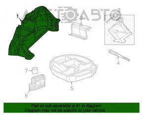 Capacul arcului drept Chrysler 200 15-17