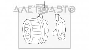 Motorul ventilatorului de încălzire Chrysler 200 15-17