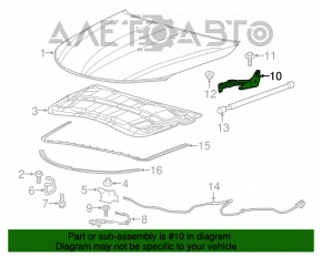 Capota dreapta a Chrysler 200 15-17