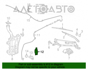 Мотор омывателя Chrysler 200 15-17