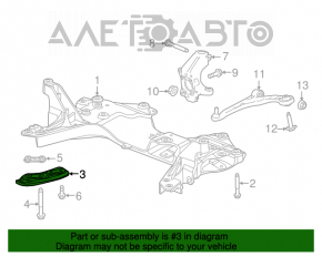 Capacul de protecție a roții din față stânga Chrysler 200 15-17