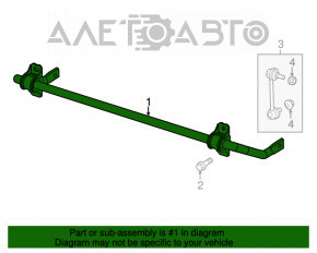 Stabilizator spate Chrysler 200 15-17 fwd 21mm