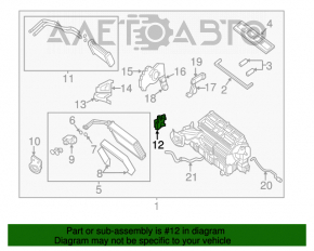 Actuator motor pentru acționarea ventilatorului de încălzire și aer condiționat pentru Nissan Altima 13-18