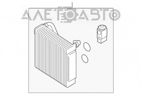 Evaporator VW Passat b7 12-15 USA fără supapă