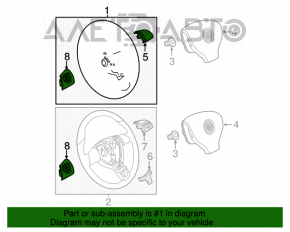 Volan gol VW Passat b7 12-15 SUA cauciuc negru