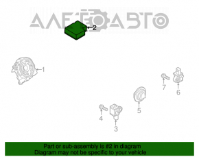 Modulul airbag SRS calculatorul airbag-urilor VW Passat b7 12-15 USA 2.5