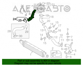 Teava intercooler a doua dreapta VW Beetle 12-19 1.8T, 2.0T nou original OEM